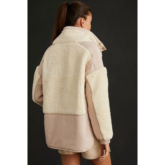 Daily Practice by Anthropologie Long-Sleeve Sherpa Jacket Size M - Picture 5 of 10